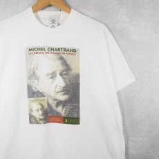 画像1: 90's MICHEL CHARTRAND CANADA製 政治家 プリントTシャツ XL (1)