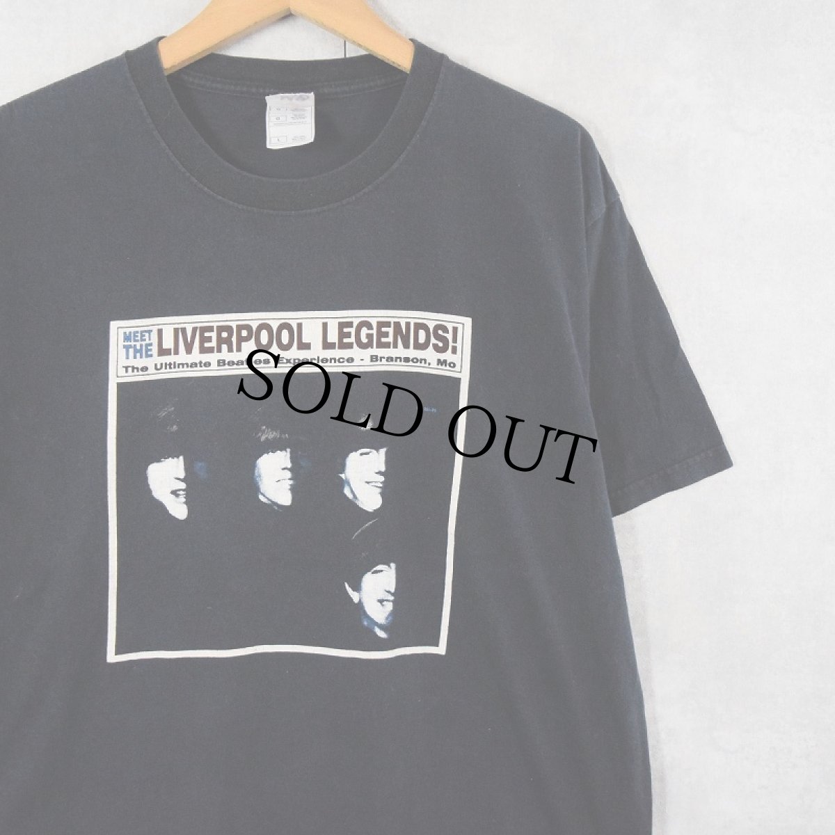 画像1: 2000's LIVEPOOL LEGENDS ロックバンドTシャツ BLACK L (1)