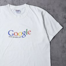 画像1: Google "I'm Feeling Lucky !" コンピューター企業 ロゴプリントTシャツ M (1)