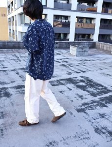 画像2: POLO Ralph Lauren "CLAYTON" ヨット柄 コットンオープンカラーシャツ NAVY M (2)