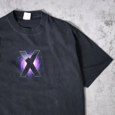 画像1: 2000's Apple "Mac OS X" プリントTシャツ BLACK M (1)