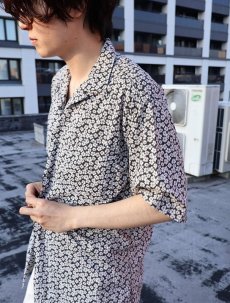 画像1: POLO Ralph Lauren "CLAYTON" 花柄 コットンオープンカラーシャツ S (1)