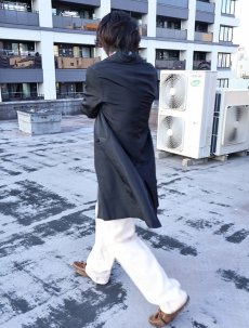 画像2: 90's〜 Ralph Lauren COLLECTION USA製 シルクハーフコート BLACK SIZE2 (2)
