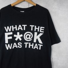 画像1: EVIL DEAD THE MUSICAL "What The F*@k Was That" ミュージカルプリントTシャツ BLACK L (1)
