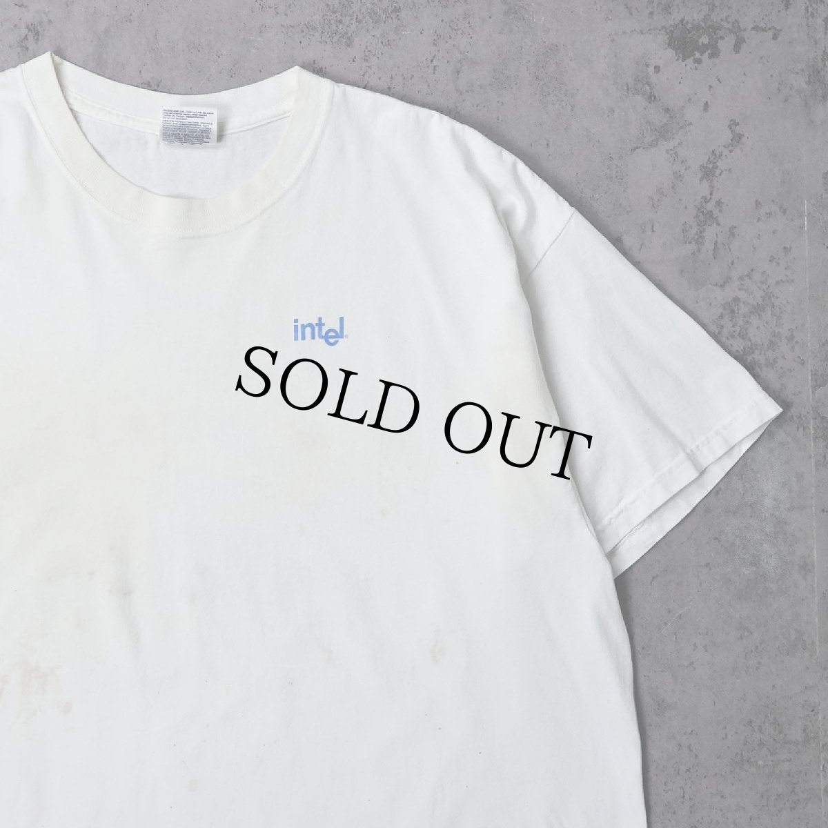 画像2: 2000's intel inside Pentium 4 コンピューター企業プリントTシャツ XL (2)