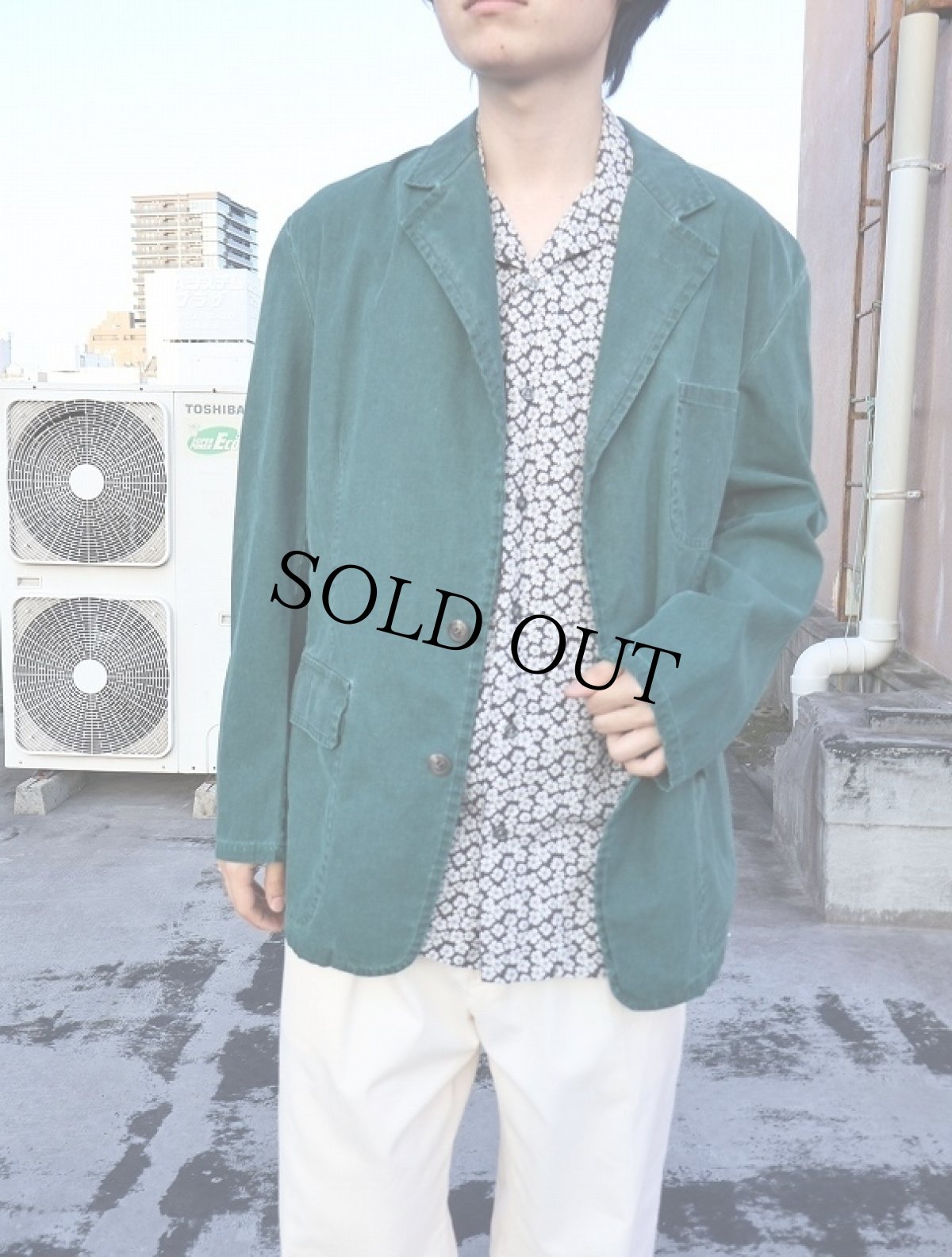 画像2: POLO Ralph Lauren "CLAYTON" 花柄 コットンオープンカラーシャツ S (2)