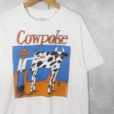 画像1: 90's T.SOUERS ”Cowpoke" アートプリントTシャツ L (1)