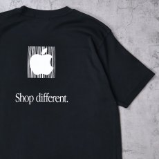 画像1: Apple USA製 "Shop different." ロゴプリントTシャツ BLACK XL (1)