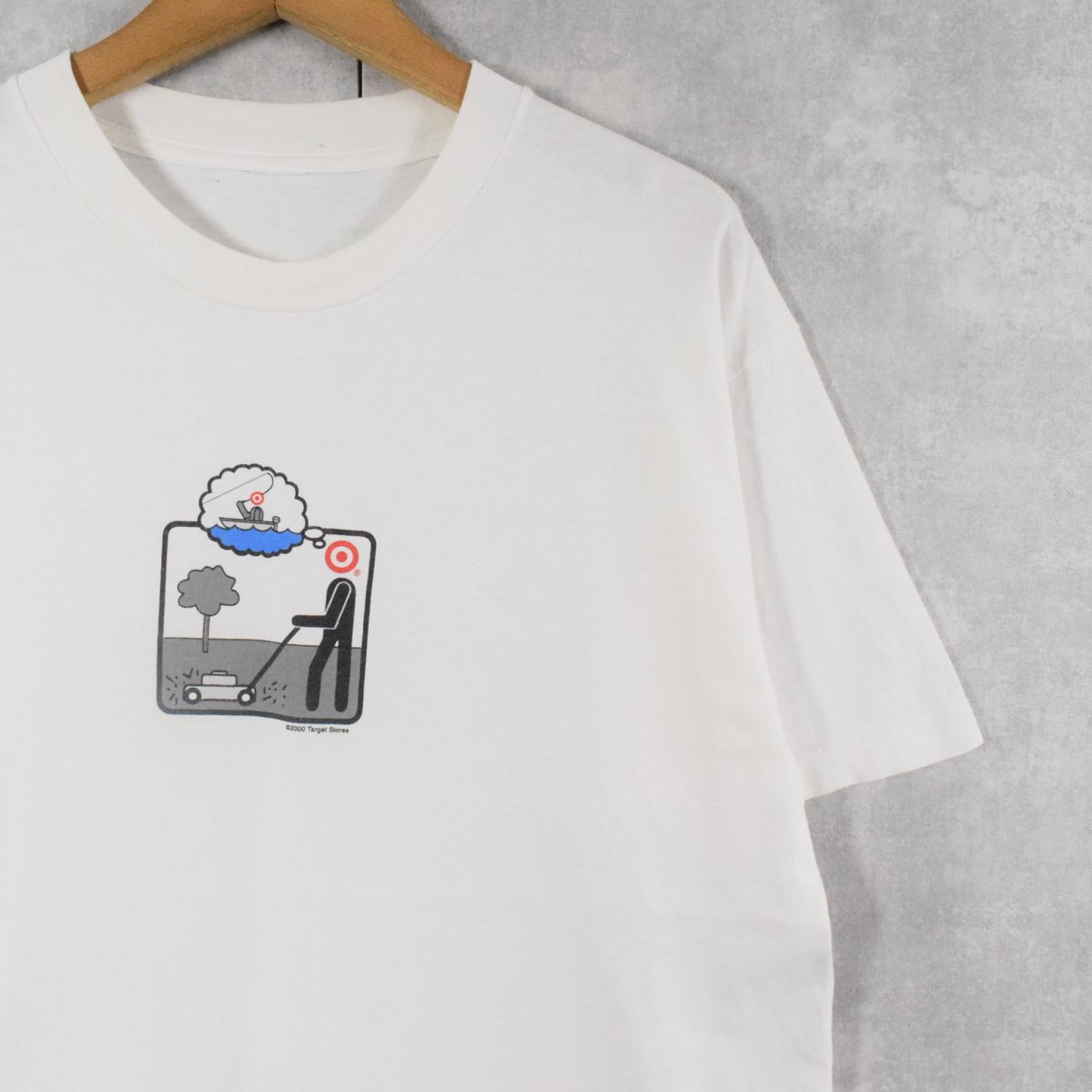 画像1: Target Stores ピクトグラム シュールイラストプリントTシャツ (1)