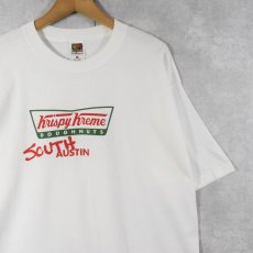 画像1: Krispy Kreme Doughnuts ドーナツショップ ロゴプリントTシャツ XL (1)