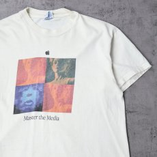 画像1: 90's Apple USA製 "Master the Media" プリントTシャツ L (1)