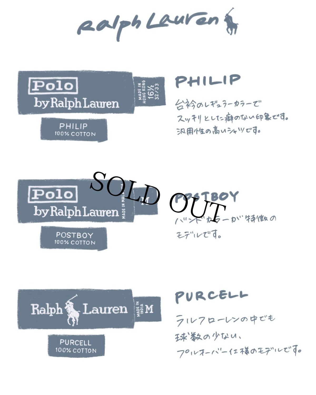 画像2: Ralph Lauren "PURCELL" ポニー無し チェック柄 3点留め コットンボタンダウンシャツ M (2)