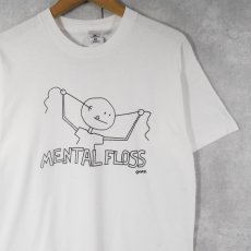 画像1: 90's GORE "MENTAL FLOSS" シュールイラストプリントTシャツ L (1)