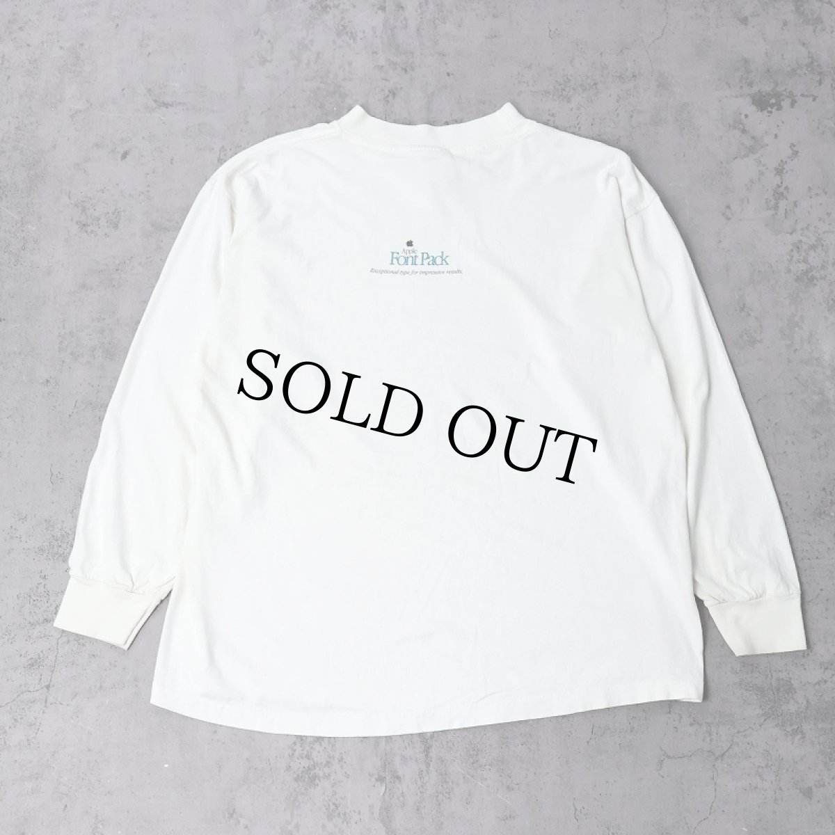 画像2: 90's Apple USA製 "Font Pack" プリントロンT XL (2)