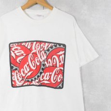画像1: 2000's Coca-Cola 飲料メーカー プリントTシャツ L (1)