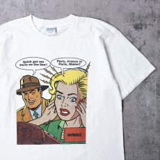 画像1: 90's〜 NYNEX 電話会社 リキテン風 イラストプリントTシャツ XL (1)