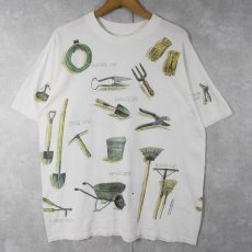 画像1: 90's rel-e-vant products 農具柄 プリントTシャツ (1)