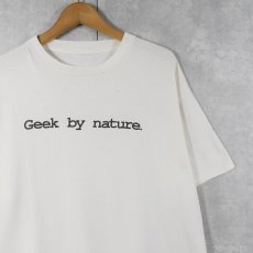 画像1: 90's LINUX JOURNAL "Geek by nature" マガジン プリントTシャツ (1)