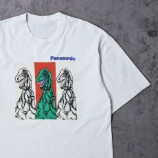 画像1: 90's Panasonic 電機メーカー 恐竜プリントTシャツ (1)