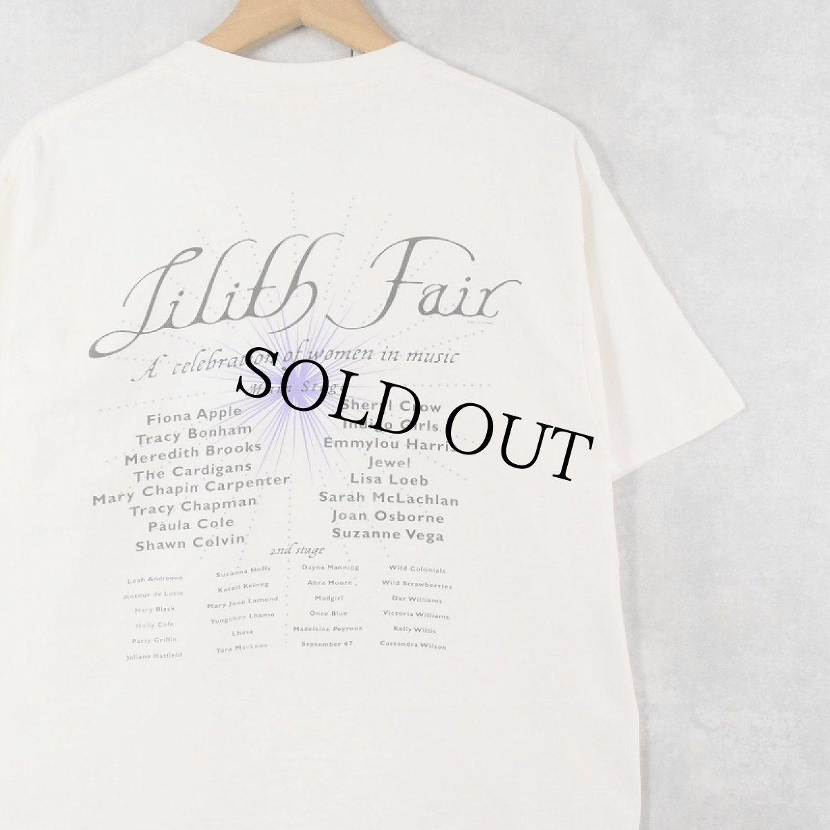 画像2: 1997 Lilith Fair ミュージックフェスティバルTシャツ L (2)