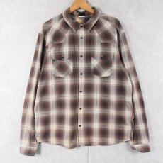 画像1: Patagonia ORGANIC COTTON オンブレーチェック柄 コットンシャツ (1)