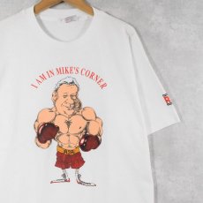 画像1: 90's USA製 "I AM IN MIKE'S CORNER" イラストプリントTシャツ XL (1)