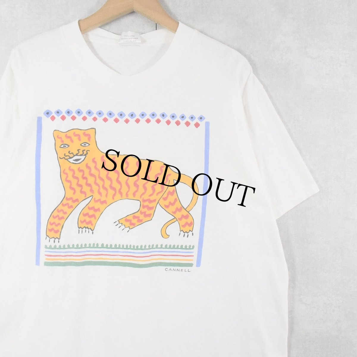 画像1: 90's〜 AMANDA CANNEL アニマルイラスト プリントTシャツ (1)