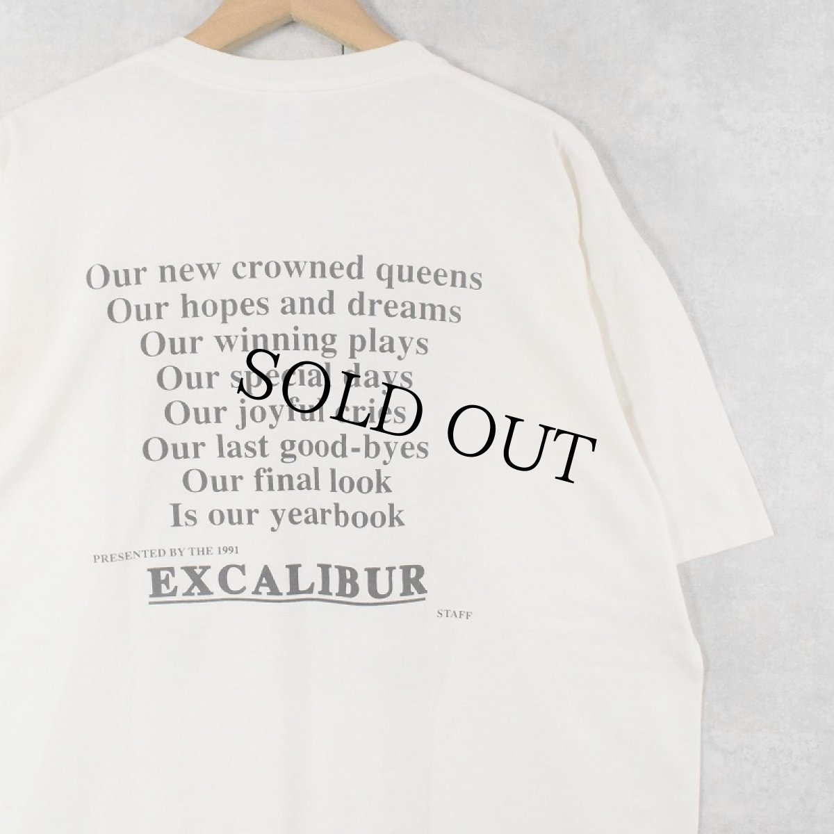 画像2: 90's USA製 "JUST BY IT" プリントTシャツ L (2)