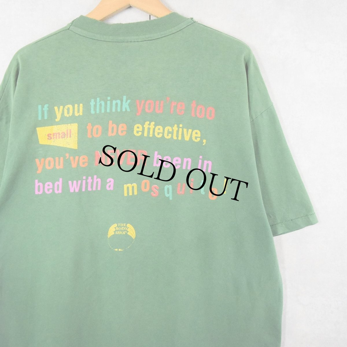 画像2: 90's THE BODY SHOP USA製 コスメブランド プリントTシャツ XL (2)