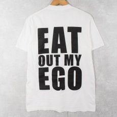 画像2: 80〜90's USA製 "EAT OUT MY EGO" プリントTシャツ L (2)