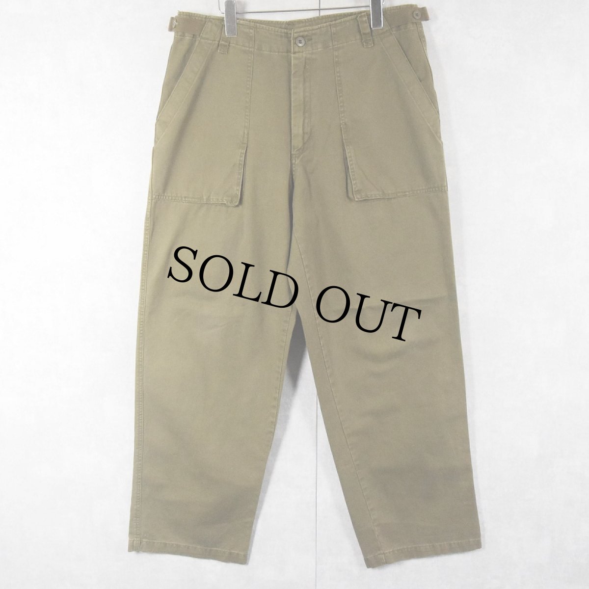 画像1: OLD NAVY コットンベイカーパンツ W35 (1)