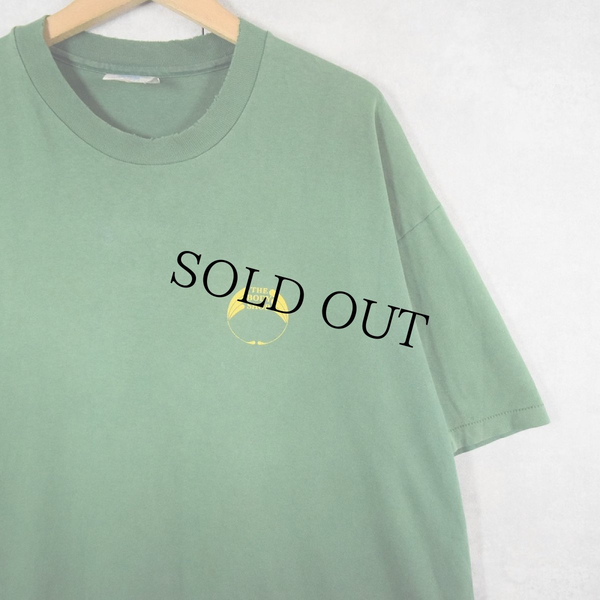 画像1: 90's THE BODY SHOP USA製 コスメブランド プリントTシャツ XL (1)