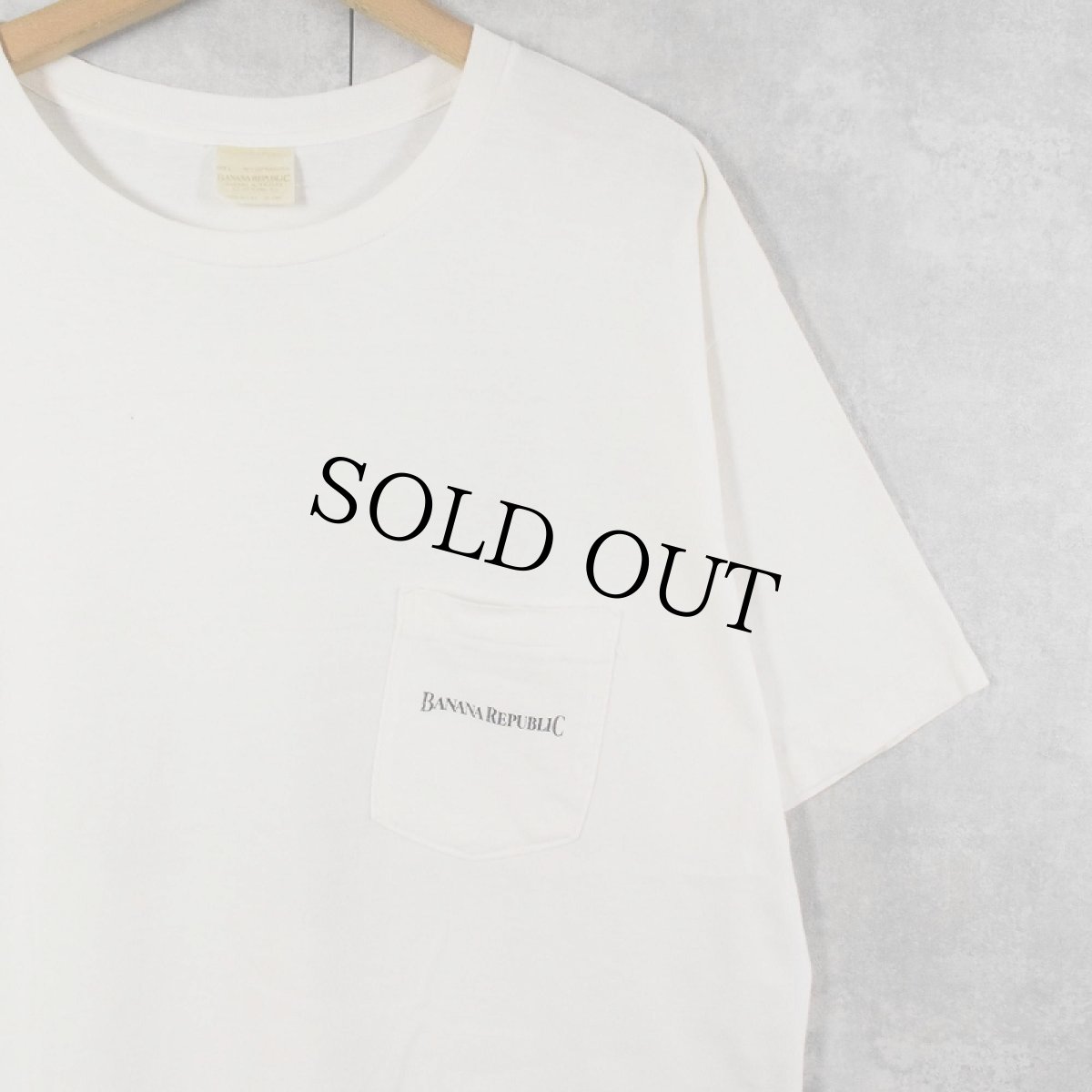 画像2: 90's BANANA REPUBLIC USA製 "SAFARI&TRAVEL CLOTHING" パンダプリント ポケットTシャツ L (2)