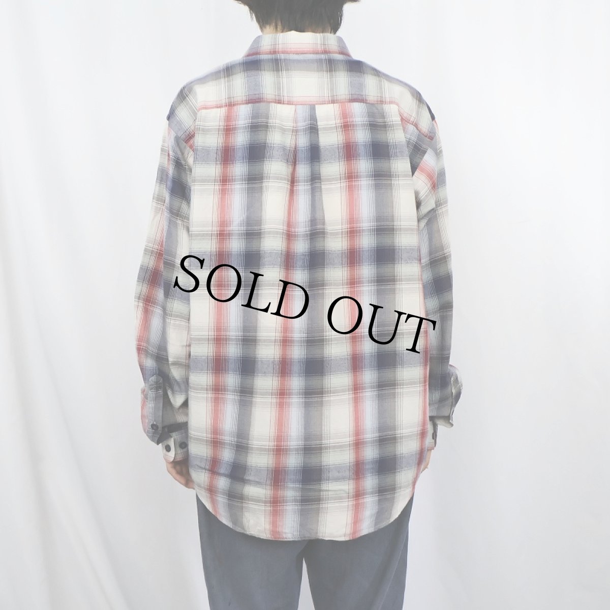 画像3: Patagonia ORGANIC COTTON オンブレーチェック柄 コットンシャツ L (3)