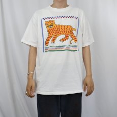 画像2: 90's〜 AMANDA CANNEL アニマルイラスト プリントTシャツ (2)