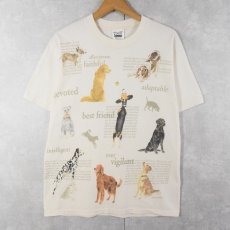 画像1: 2000's rel-e-vant products USA製 犬プリントTシャツ M (1)