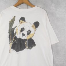 画像1: 90's BANANA REPUBLIC USA製 "SAFARI&TRAVEL CLOTHING" パンダプリント ポケットTシャツ L (1)