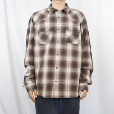 画像2: Patagonia ORGANIC COTTON オンブレーチェック柄 コットンシャツ (2)