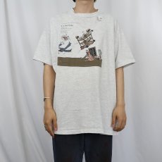 画像2: 90's Ca’ del Solo "Il Fiasco" USA製 ワインプリントTシャツ XL (2)