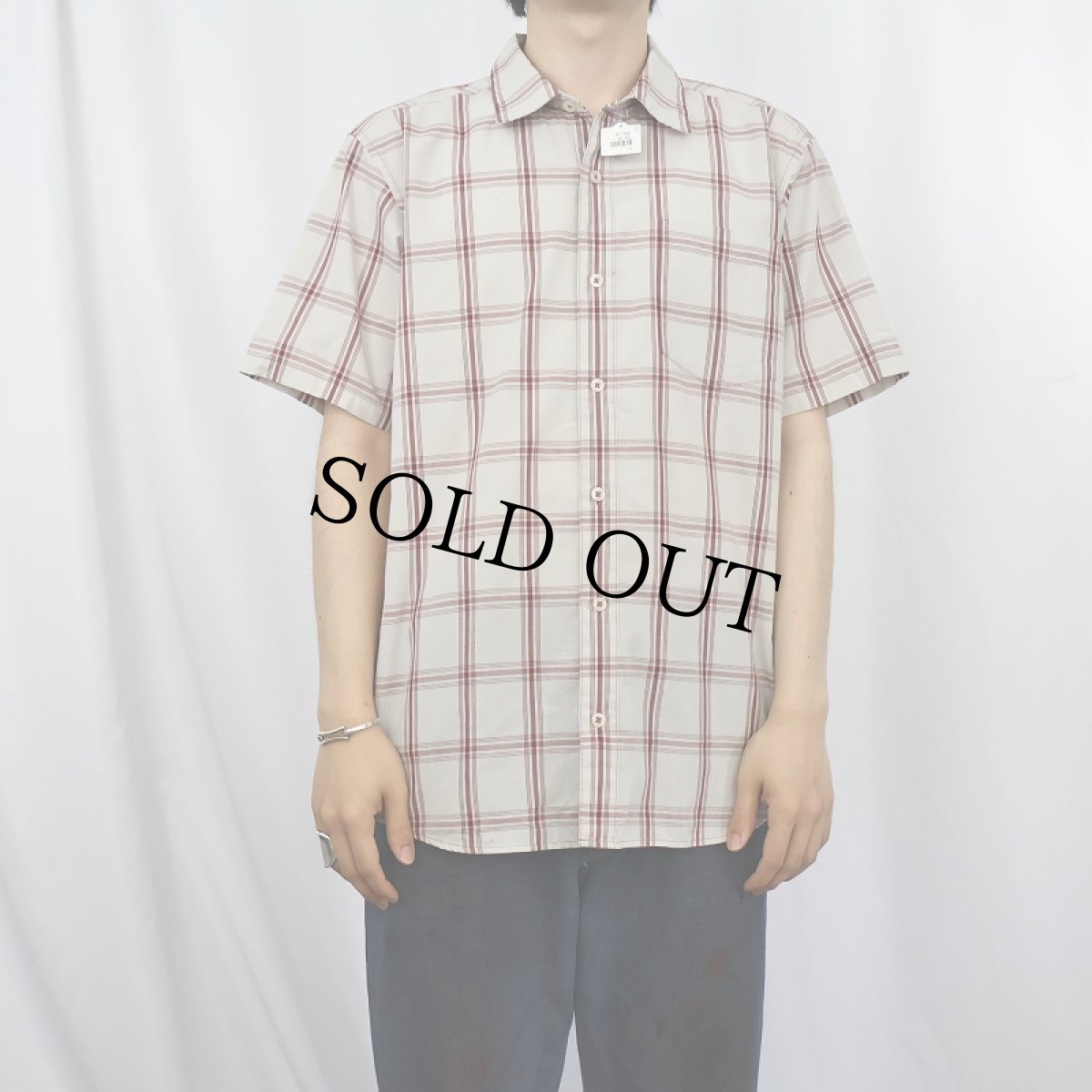 画像2: Patagonia ORGANIC COTTON チェック柄 コットンポリシャツ M (2)