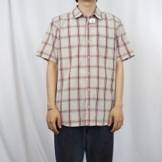 画像2: Patagonia ORGANIC COTTON チェック柄 コットンポリシャツ M (2)