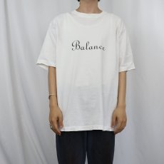 画像2: 90's Eddie Bauer CANADA製 "Balance" ロゴプリントTシャツ M (2)