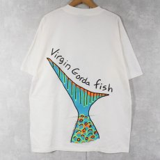 画像2: 90's GRAVITY GRAPHICS USA製 "THE ONE THAT GOT AWAY." 魚イラストプリントTシャツ XL (2)