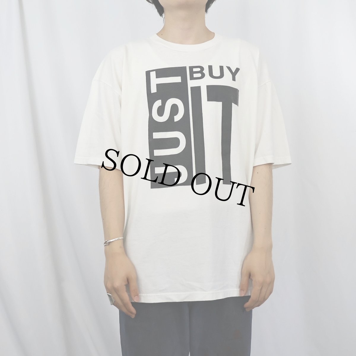 画像3: 90's USA製 "JUST BY IT" プリントTシャツ L (3)