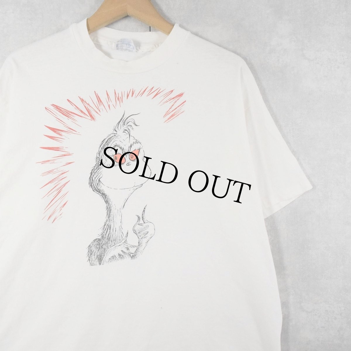 画像1: 90's Dr.Seuss USA製 "The GRINCH" キャラクタープリントTシャツ XL (1)
