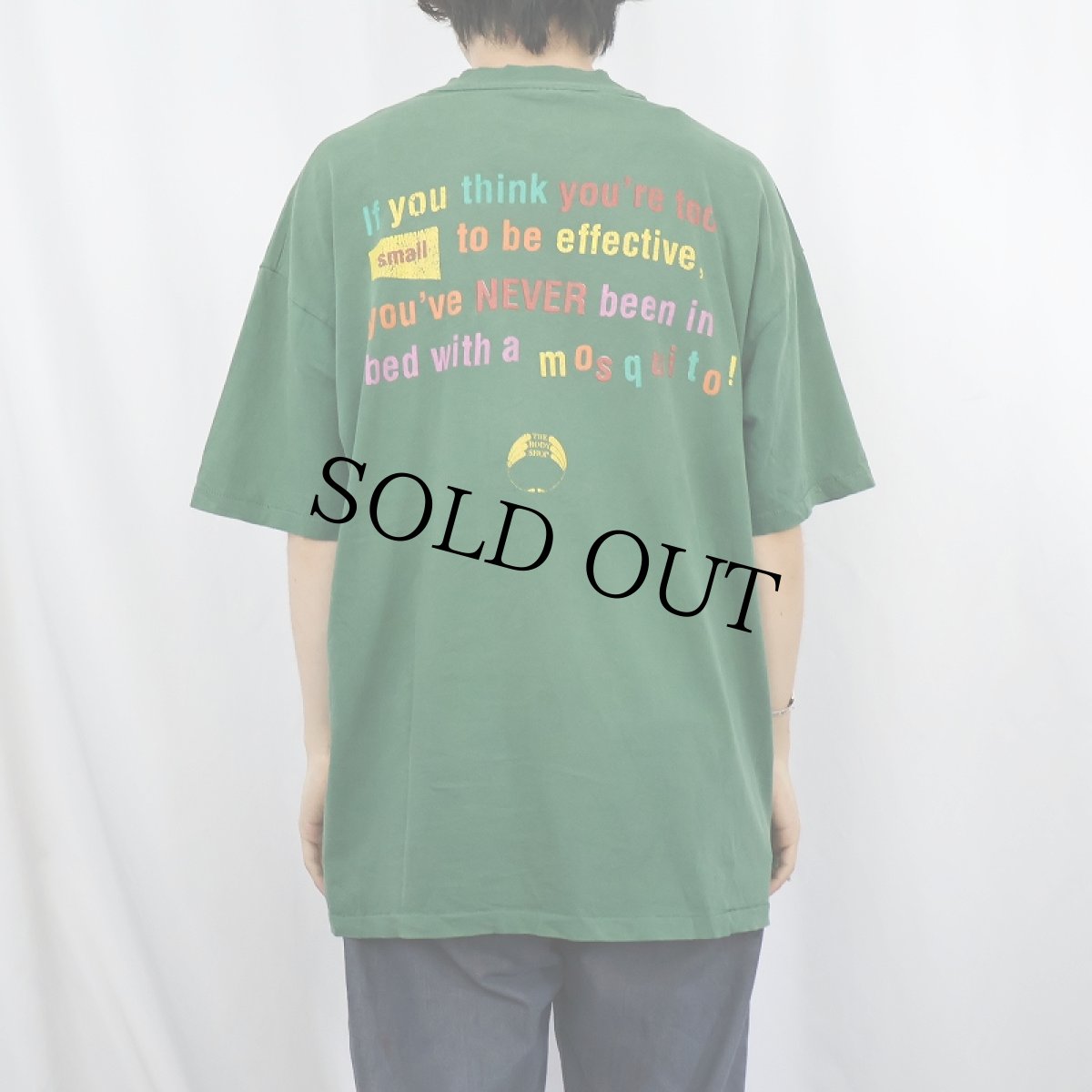 画像4: 90's THE BODY SHOP USA製 コスメブランド プリントTシャツ XL (4)