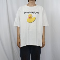 画像2: 90's USA製 "Everything's just" アヒルプリントTシャツ XXL (2)