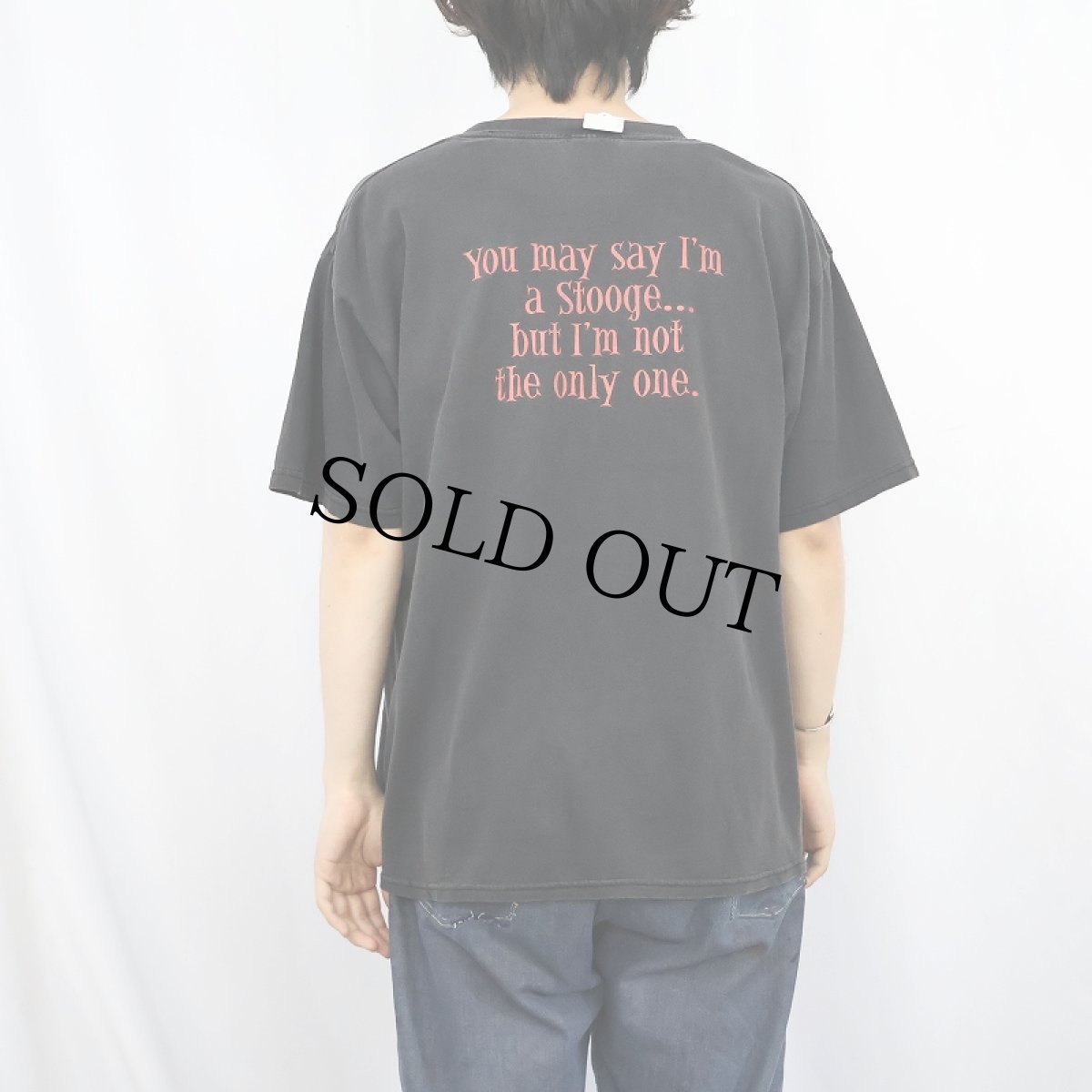 画像3: The Three Stooges コメディアンプリントTシャツ BLACK (3)