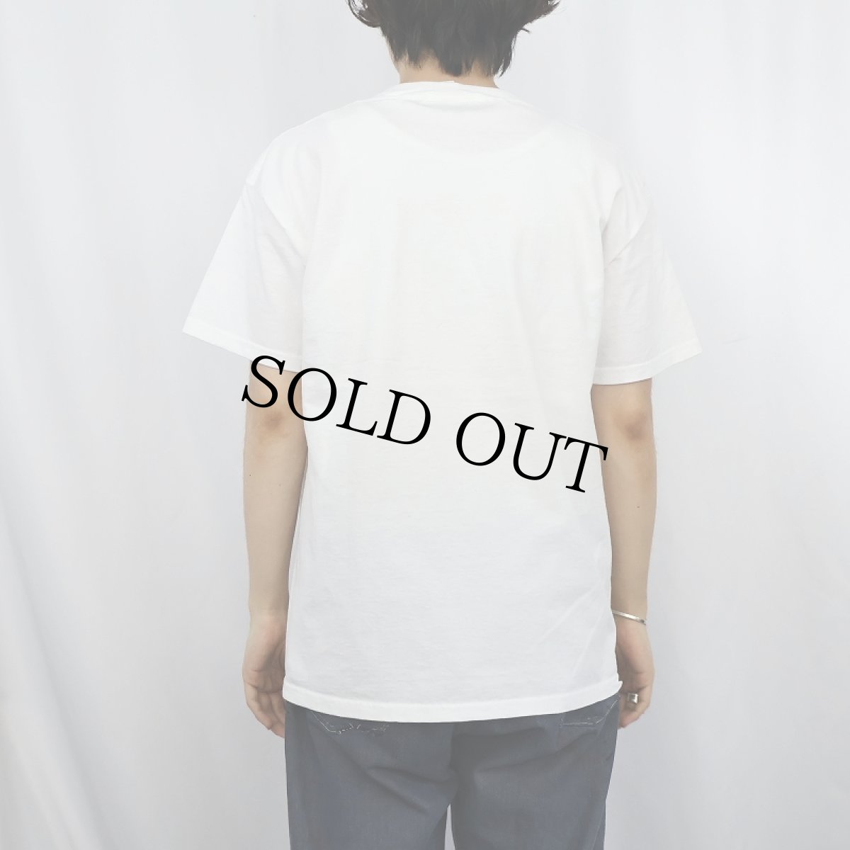 画像3: 90's USA製 "See Dick looking for the clicker...." イラストプリントTシャツ L (3)