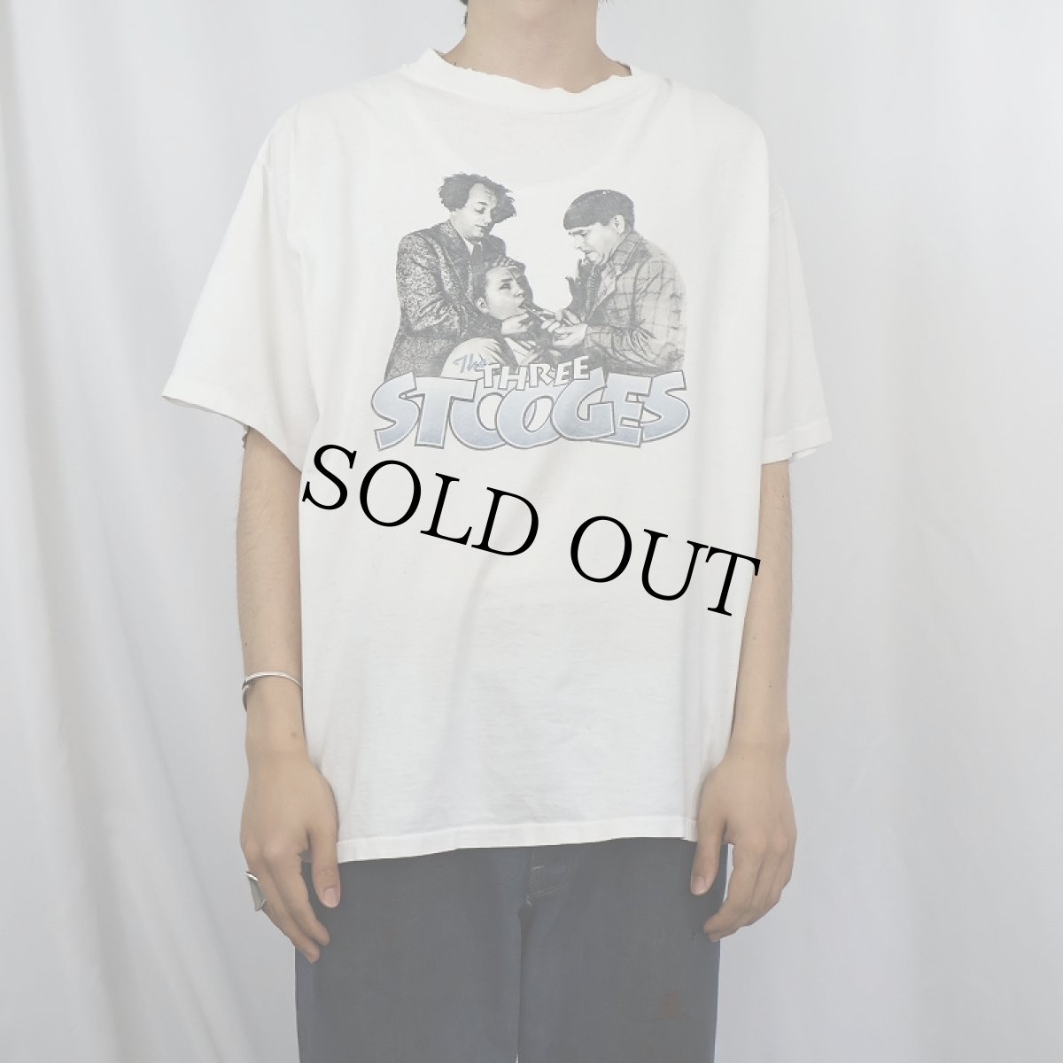 画像2: 90's The Three Stooges USA製 コメディアンプリントTシャツ XL (2)